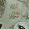 Beautiful Pink Hand Block Print Custom Table Cover in just 1,599 - Image 2