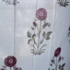 Red Poppy Semi Sheer Block Print Curtain - Image 2