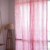 French Style Red Stripped Curtains