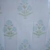 Indian Summer Aqua Poppy Cotton Curtains - Image 2