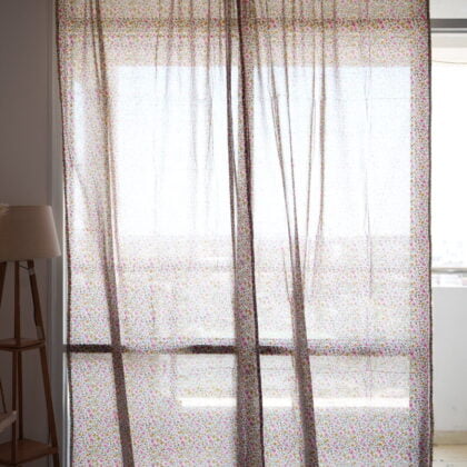 Little Foral Drops Sheer Cotton Curtains