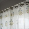 Beautiful White Semi Sheer Floral print Cotton Curtain in just 2,399 - Image 4