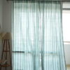 green curtains