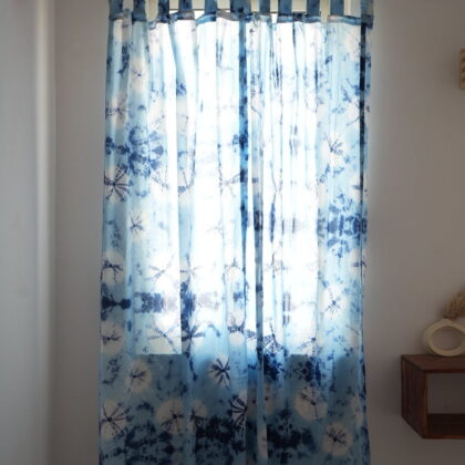 blue curtain
