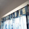 blue curtain