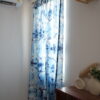 blue curtain