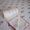 Premium Floral White Block Printed Dohar – Authentic Craftsmanship & Cozy Comfort AC Quilt - Image 3