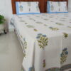 white bed sheet for bed with soft fabric