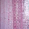 Pink Textured Rose Print Semi Sheer Curtains in 100% cotton - Image 3