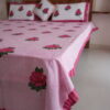 bedsheet for bed, cotton bedsheet, block printed bedsheet, hand block printed bedsheet
