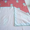 Luxurious Red & Peach Striped Block Print Premium AC Quilt - Image 4