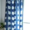 blue curtains