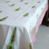 Exquisite Minimalist Cypress Tree Print White Bedsheet | Premium Cotton Comfort at ₹3,199 - Image 2