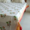 Stunning Wildflower Block Print Cotton Bedsheet | Premium Handcrafted Comfort at ₹3,199 - Image 3