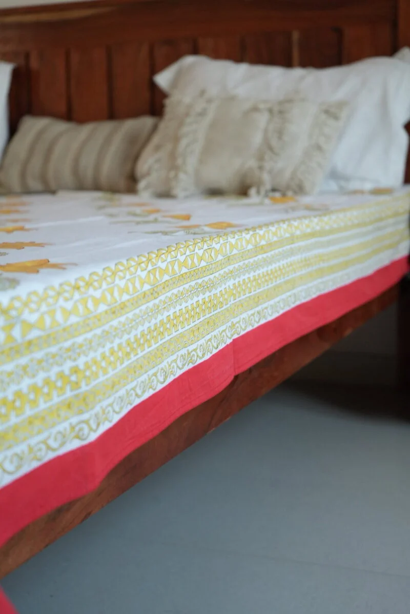 bedsheets, block printed bedsheet, king size bedsheet
