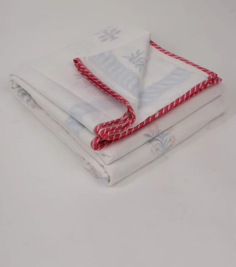 "Traditional block printed dohar"