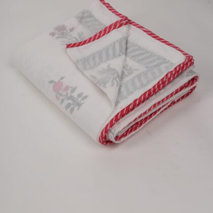 "Green floral dohar"