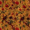 dark yellow velvet curtains