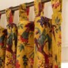 dark yellow velvet curtains