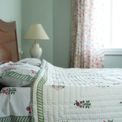 block printed quilts