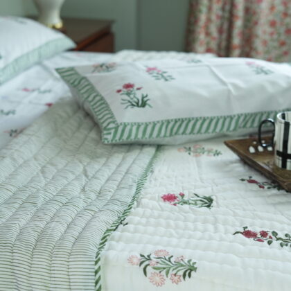 block printed quilts