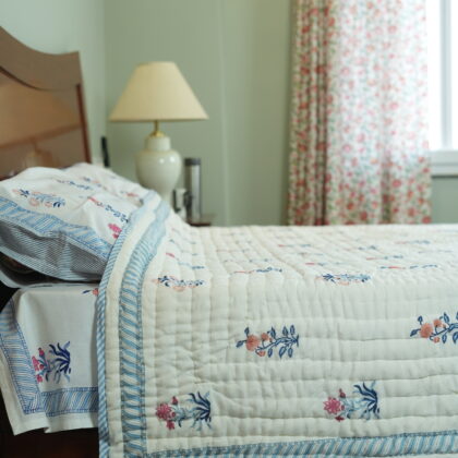 block printed quilts