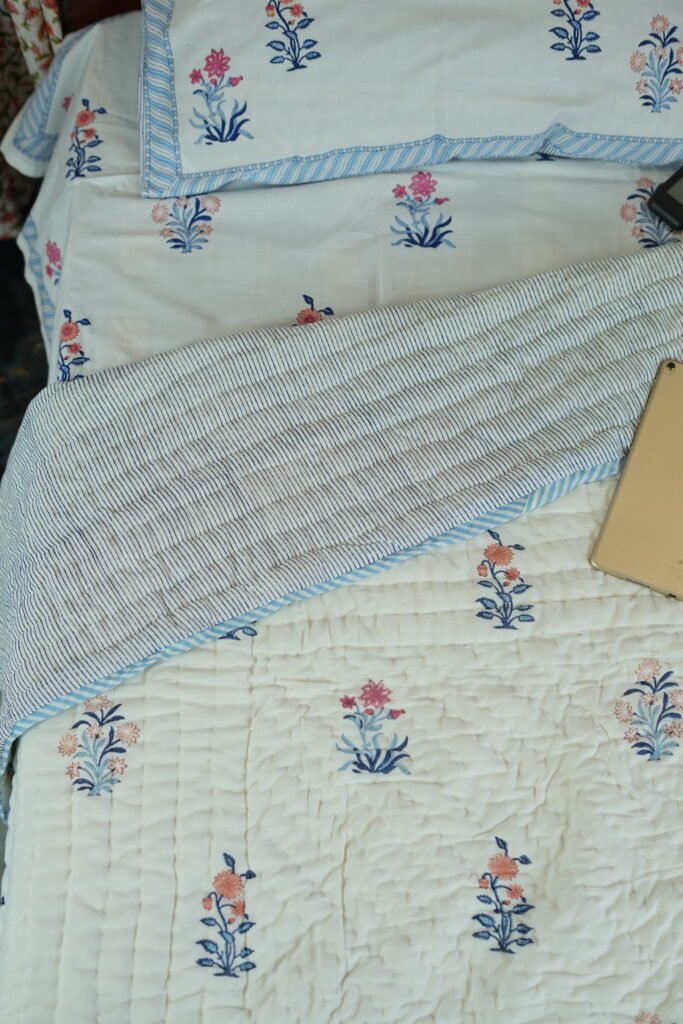 block printed quilts