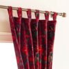 Red velvet curtains