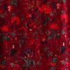 Red velvet curtains