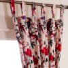 pink velvet curtains