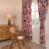 pink velvet curtains