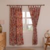 peach velvet curtains