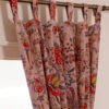 peach velvet curtains