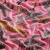 light pink velvet curtains