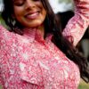 5 Reasons to Love This Breathtaking Pink Floral Cotton Short Dress for Women - Image 5