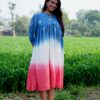Chic 3-Color Mul Cotton Tie-Dye Long Dress – A Must-Have Comfort Essential - Image 2