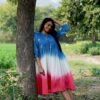 Chic 3-Color Mul Cotton Tie-Dye Long Dress – A Must-Have Comfort Essential - Image 5
