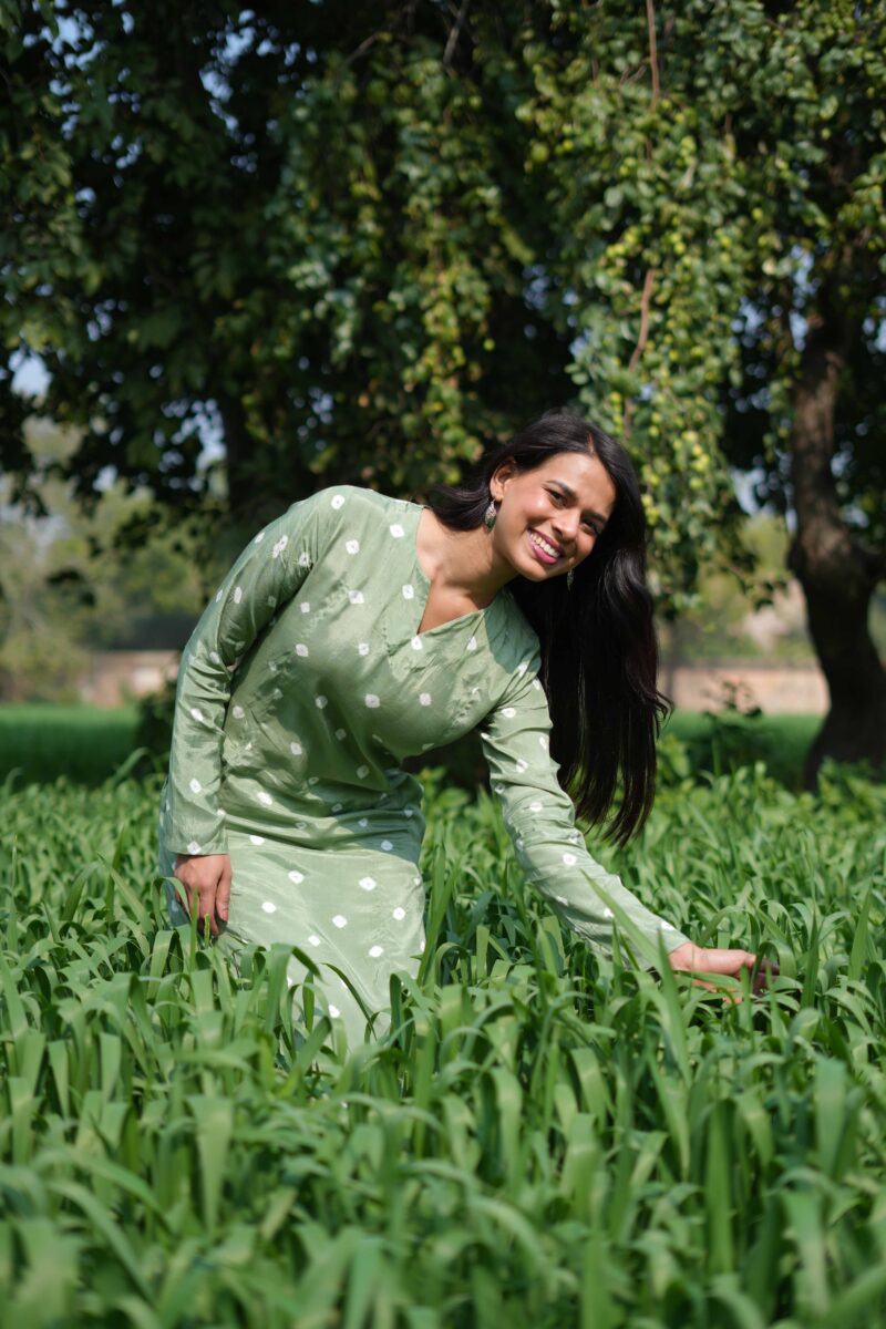 Stunning Green Silk Long Kurta in just 3,499 - Image 3