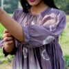 Beautiful 3-Color Mul Cotton Tie Dye Long Dress – Soft, Breezy & Stylish - Image 6