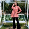Trendy Thoughtfully designed Pink Cotton Ladies Printed Tunic Top at only 1,349 - Image 5