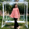 Trendy Thoughtfully designed Pink Cotton Ladies Printed Tunic Top at only 1,349 - Image 4