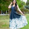 Cotton Tie-Dye Sleeveless Long Dress – Stunning Summer Look at ₹3,399 - Image 3