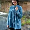 Blue Cotton Ladies Tie-Dye Tunic trendy top at 1449 - Image 5