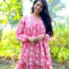 Pink mulmul dress