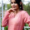 Glamorous Pink And Yellow Silk kurta for women in just 3,149 - Image 2