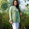 Green trendy dress