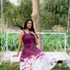Wine color dress