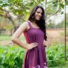 Wine Print Cotton Tie-Dye Sleeveless Long Dress – Stunning & Comfortable Wardrobe Essential at ₹3,399 - Image 3