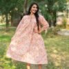 Beautiful Flower Print Mul Cotton Long Dress -4 – Soft, Airy & Elegant Everyday Wear - Image 5